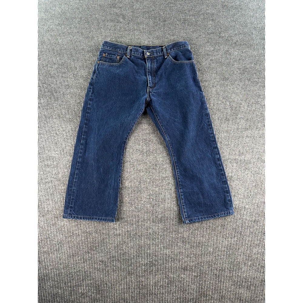 Levis 517 Jeans Men 38x25 Blue Denim Bootcut Western Cowboy Workwear Grunge